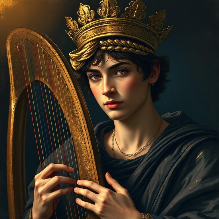 Retrato ilustrado de Davi