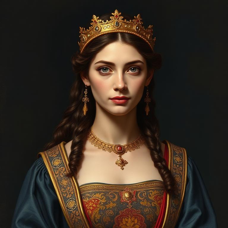 Retrato ilustrado de Ester