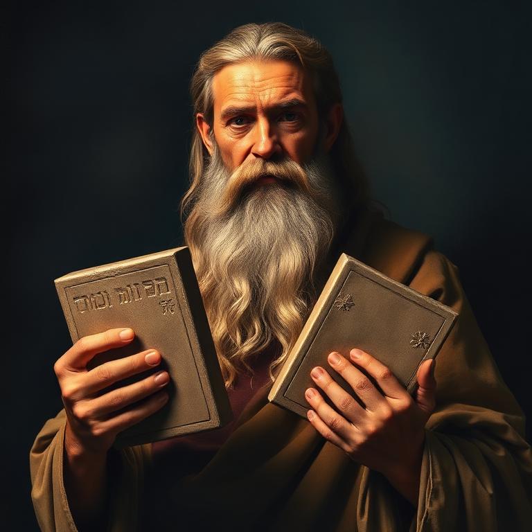 Retrato ilustrado de Moisés