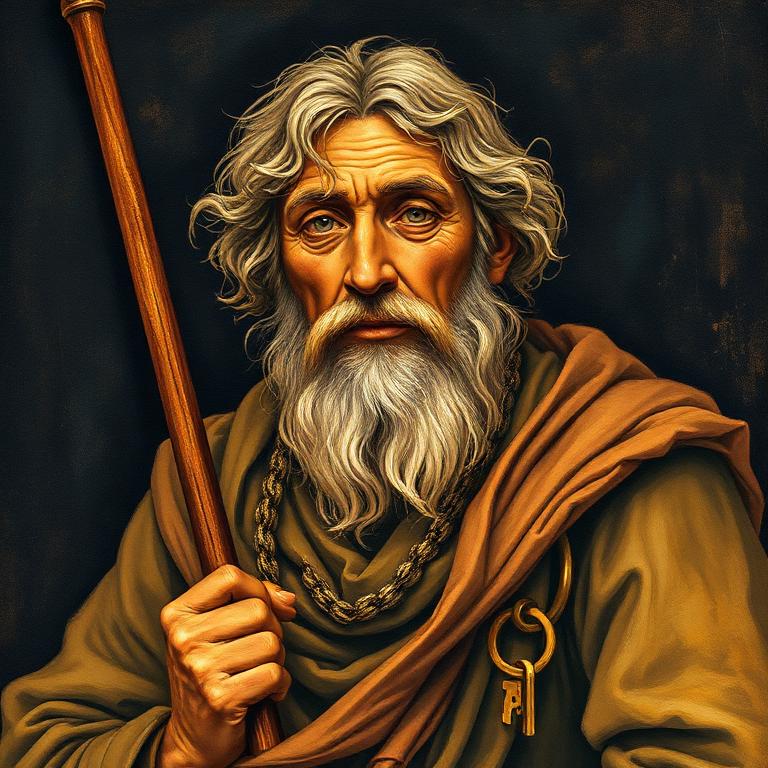 Retrato ilustrado de Pedro
