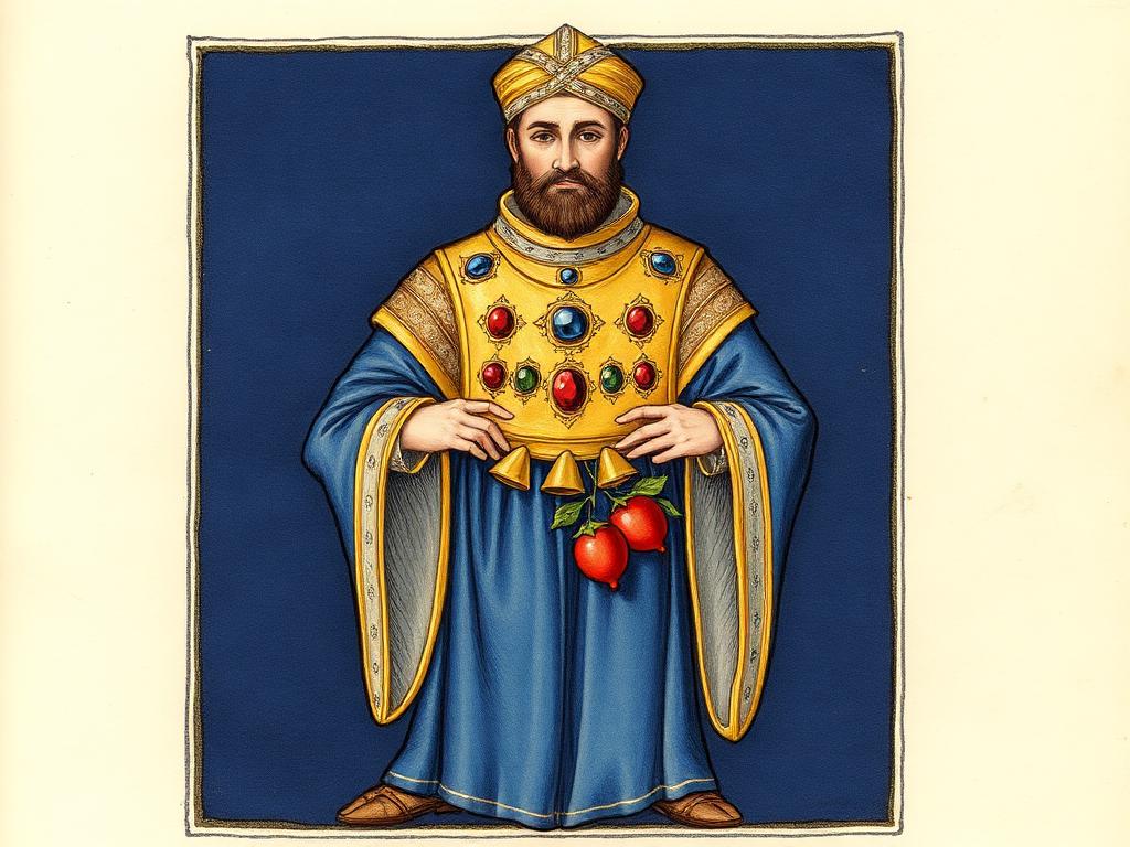 Ilustração de Vestes do sumo sacerdote